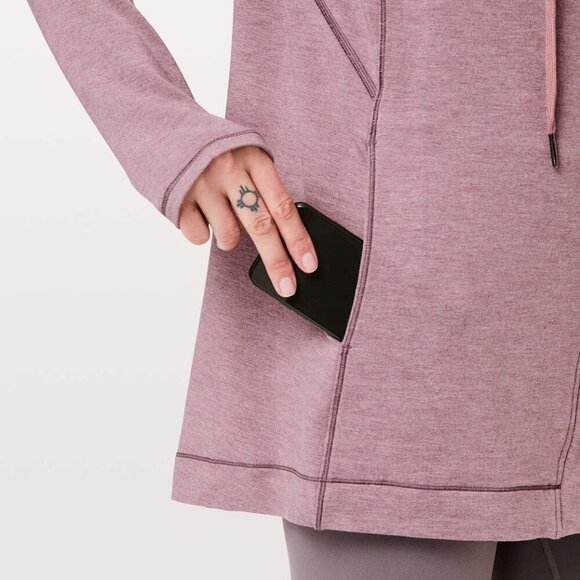 Lululemon Coast Easy Wrap- Heathered Misty Merlot- Size 2 - Picture 5 of 14